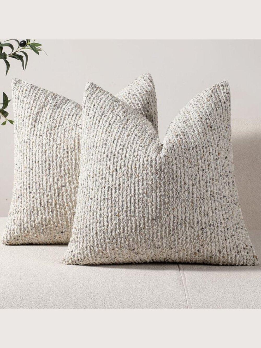 DEZENE | Boucle Pillow Covers - Set of 4